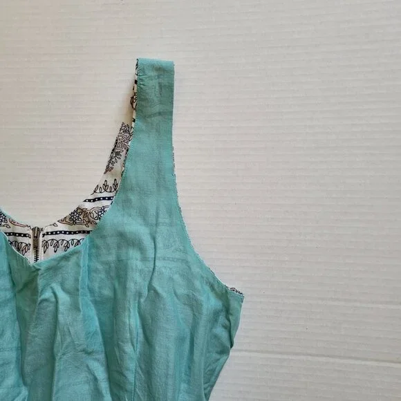 Levi's dress mini sleeveless white flowers boho beach sundress coastal summer - Picture 14 of 16